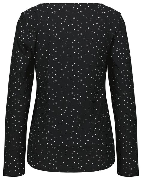 Damen-Pyjama, Sterne schwarz schwarz - 1000024429 - HEMA