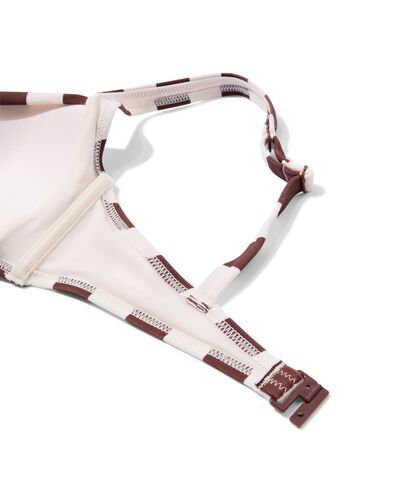 Damen-Bikinioberteil Anette mit Blockstreifen braun - 22360470BROWN - HEMA