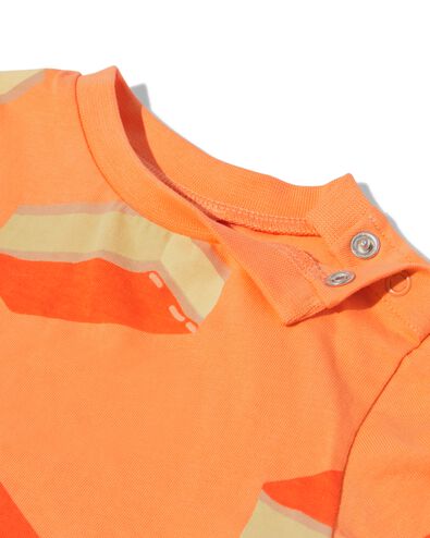Baby-T-Shirt, Cremeschnitte orange - 33107550ORANGE - HEMA