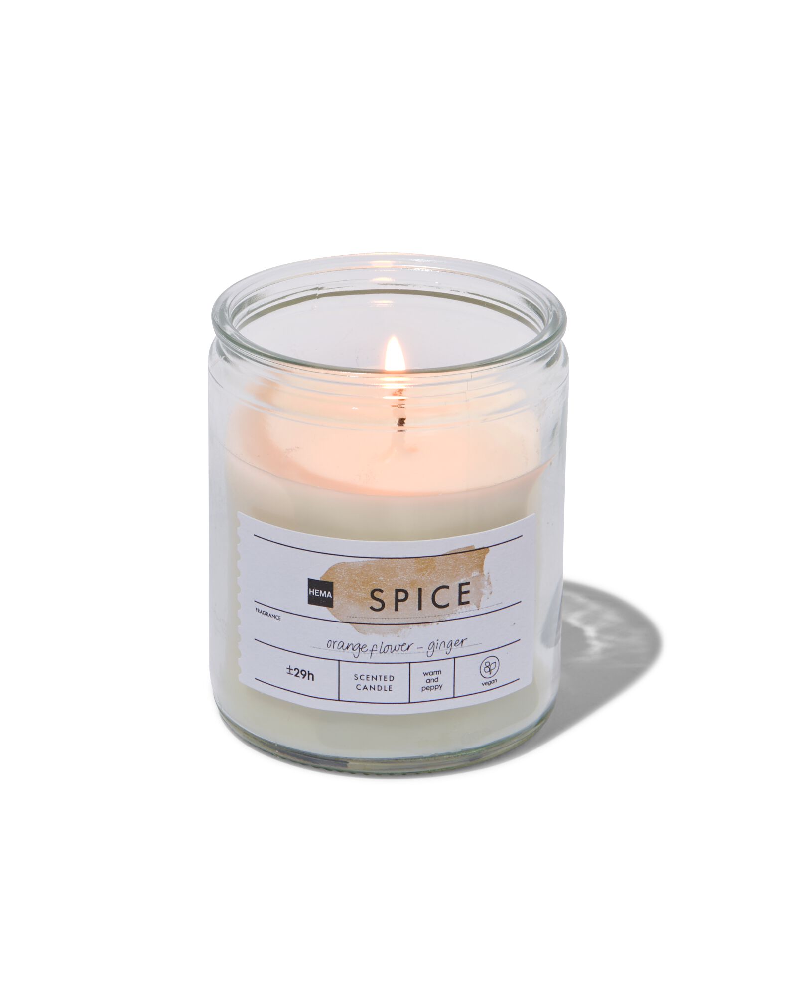 bougie parfum&eacute;e dans un verre &Oslash;6.5 spice - 13502451 - HEMA