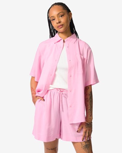 damesblouse Lizzy lichtroze - 36288030LIGHTPINK - HEMA