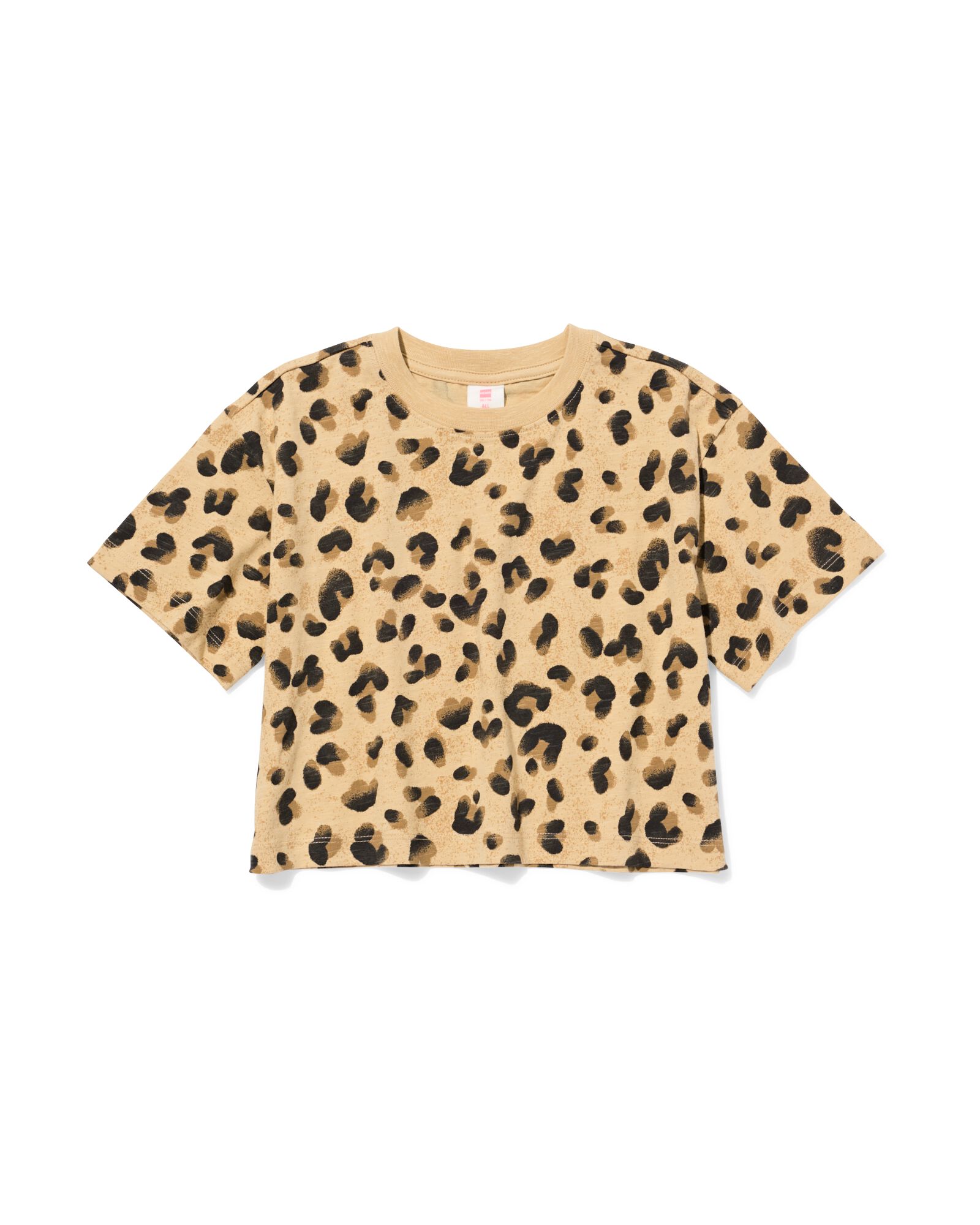 Kinder-T-Shirt aus Jersey mit Leopard sandfarben - 30858105SAND - HEMA