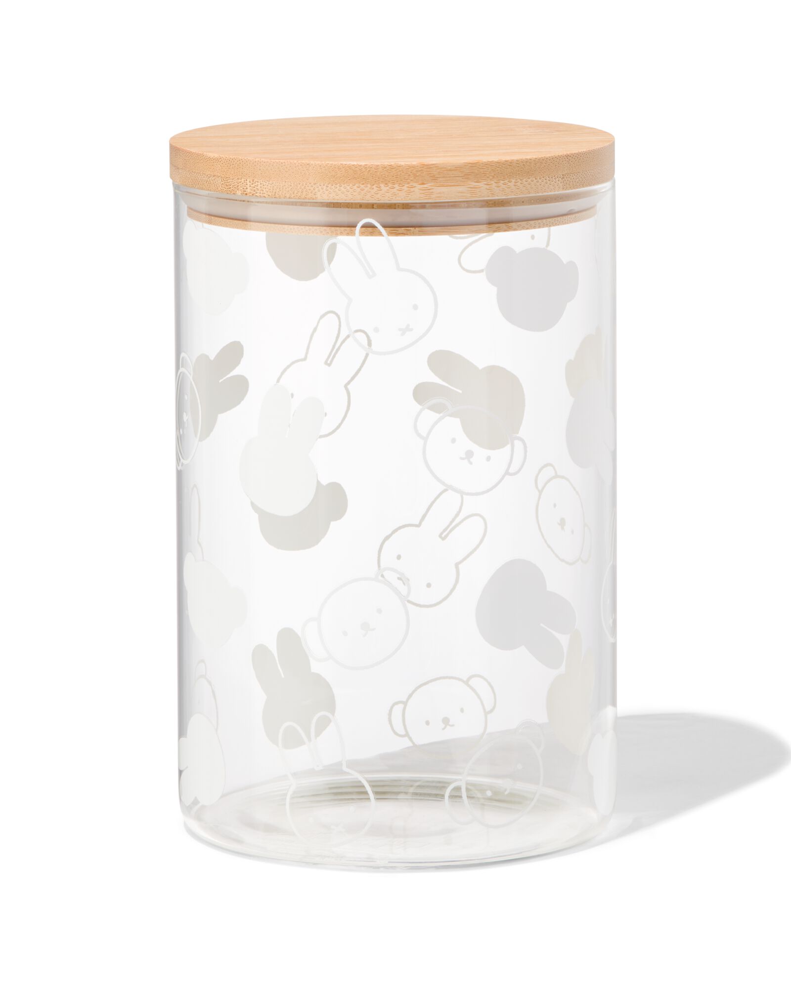bocal de stockage Miffy 12x19cm verre - 60410274 - HEMA