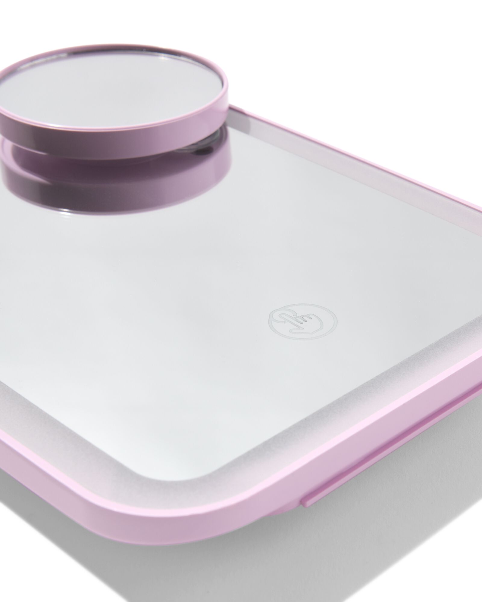 miroir de voyage led 21,9x15,9x2,5cm lilas - 11821066 - HEMA