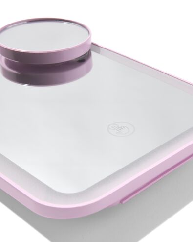 miroir de voyage led 21,9x15,9x2,5cm lilas - 11821066 - HEMA