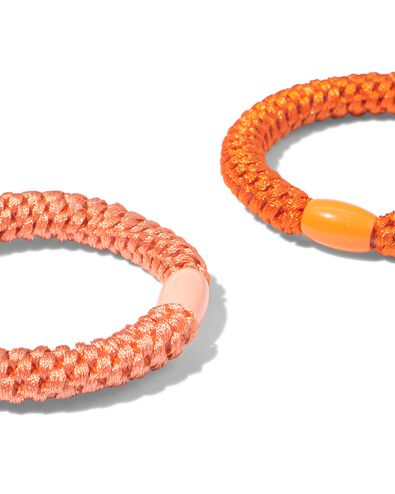 &eacute;lastique &agrave; cheveux orange - 3 pi&egrave;ces - 60800313 - HEMA