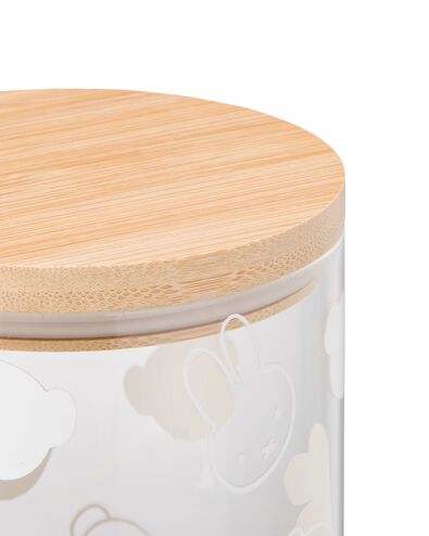 bocal de stockage Miffy 12x19cm verre - 60410274 - HEMA