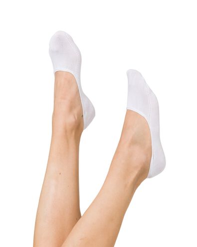 2 paires de socquettes pour sneakers femme avec bambou blanc 35/38 - 4080146 - HEMA