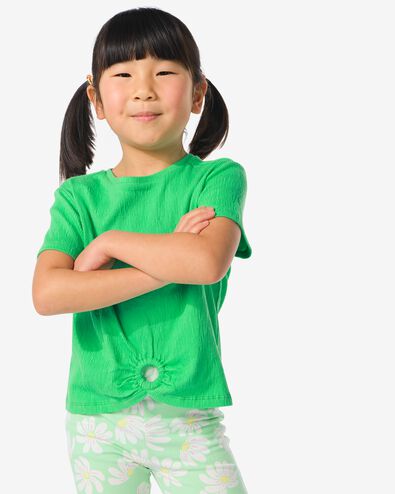 Kinder-T-Shirt, mit Ring grün 134/140 - 30841171 - HEMA