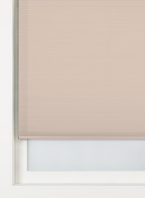 plisse dubbel lichtdoorlatend witte achterzijde terra terra - 1000031714 - HEMA