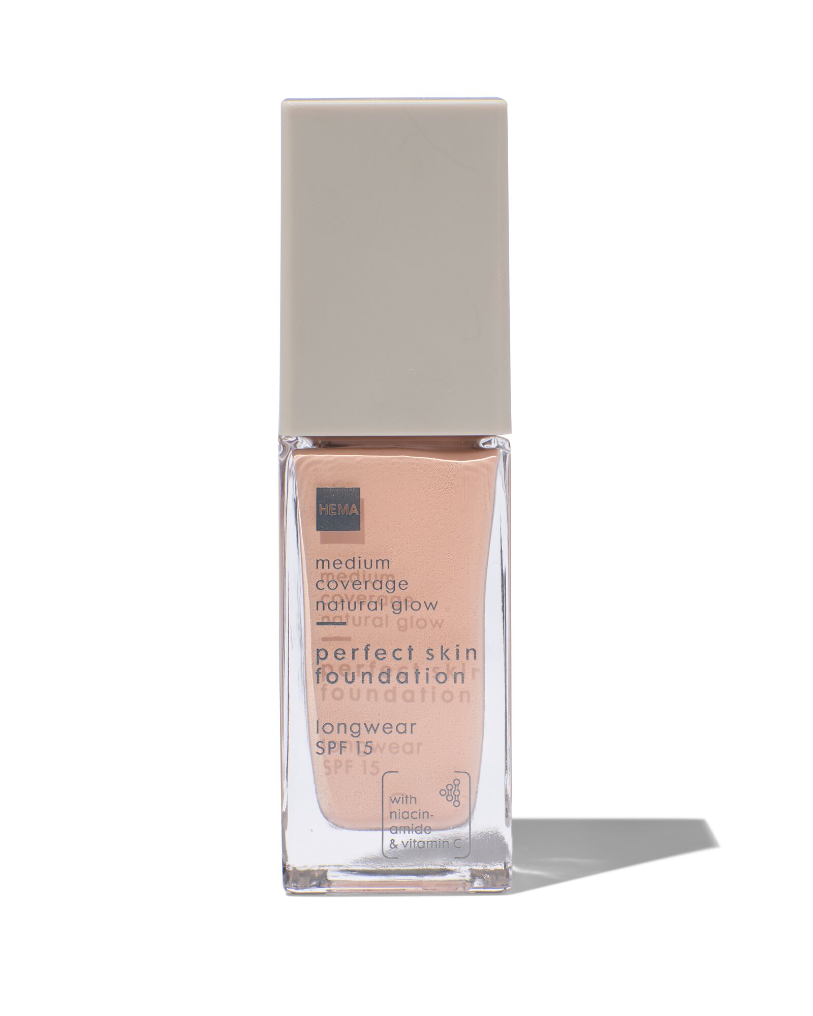 perfect skin foundation SPF15 02 ivory rose - 11290352 - HEMA