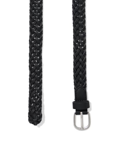 damesriem gevlochten zwart zwart - 16350205BLACK - HEMA