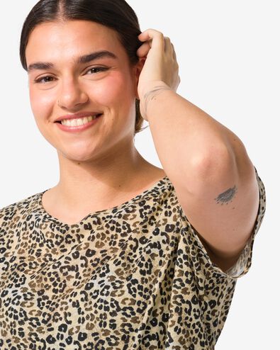 Damen-T-Shirt Evie, Leopard bunt - 36218965MULTI - HEMA