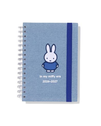 nijntje schoolagenda 2026-2027 16.5x21.6cm denim - 14904701 - HEMA