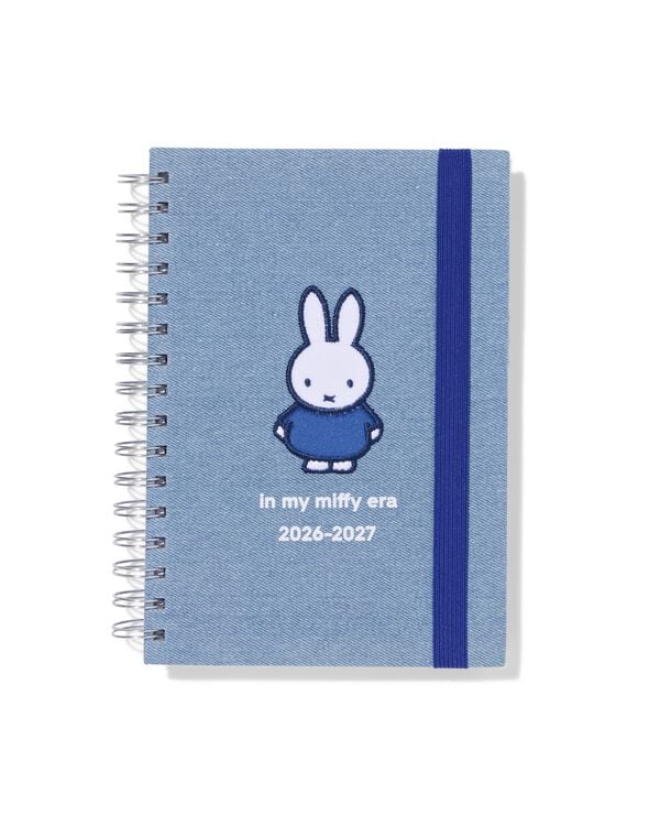 nijntje schoolagenda 2026-2027 16.5x21.6cm denim - 14904701 - HEMA