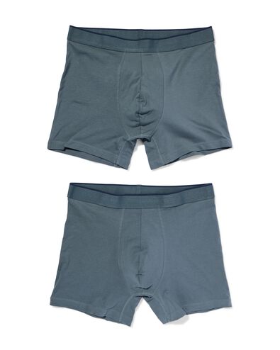 herenboxers perfect comfort - 2 stuks groen groen - 19190360GREEN - HEMA