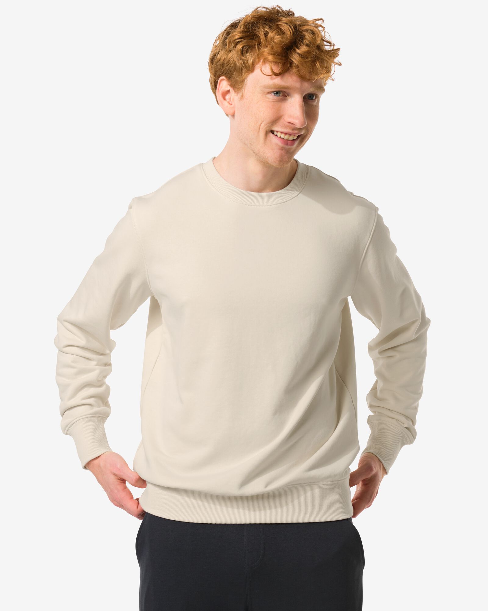 Herren-Pullover cremefarben - 2140780CREAM - HEMA