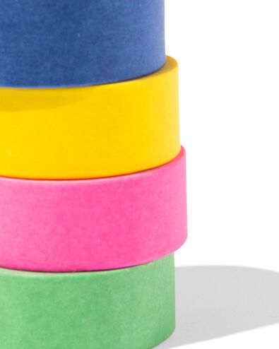 ruban adh&eacute;sif washi uni - 4 pi&egrave;ces - 14793286 - HEMA