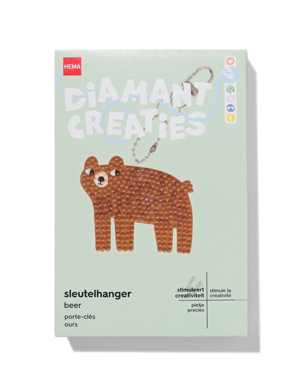 cr&eacute;ations diamants porte-cl&eacute; ours - 15900353 - HEMA