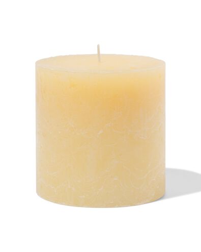 rustieke kaarsen lichtgeel lichtgeel - 1000028016 - HEMA