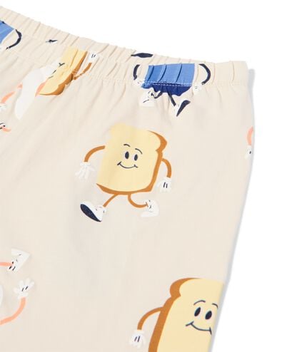 kinderpyjama ontbijt gebroken wit gebroken wit - 23000860OFFWHITE - HEMA
