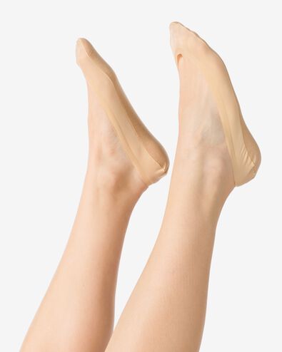 2 paires de socquettes ballerines naturel - 1000012862 - HEMA