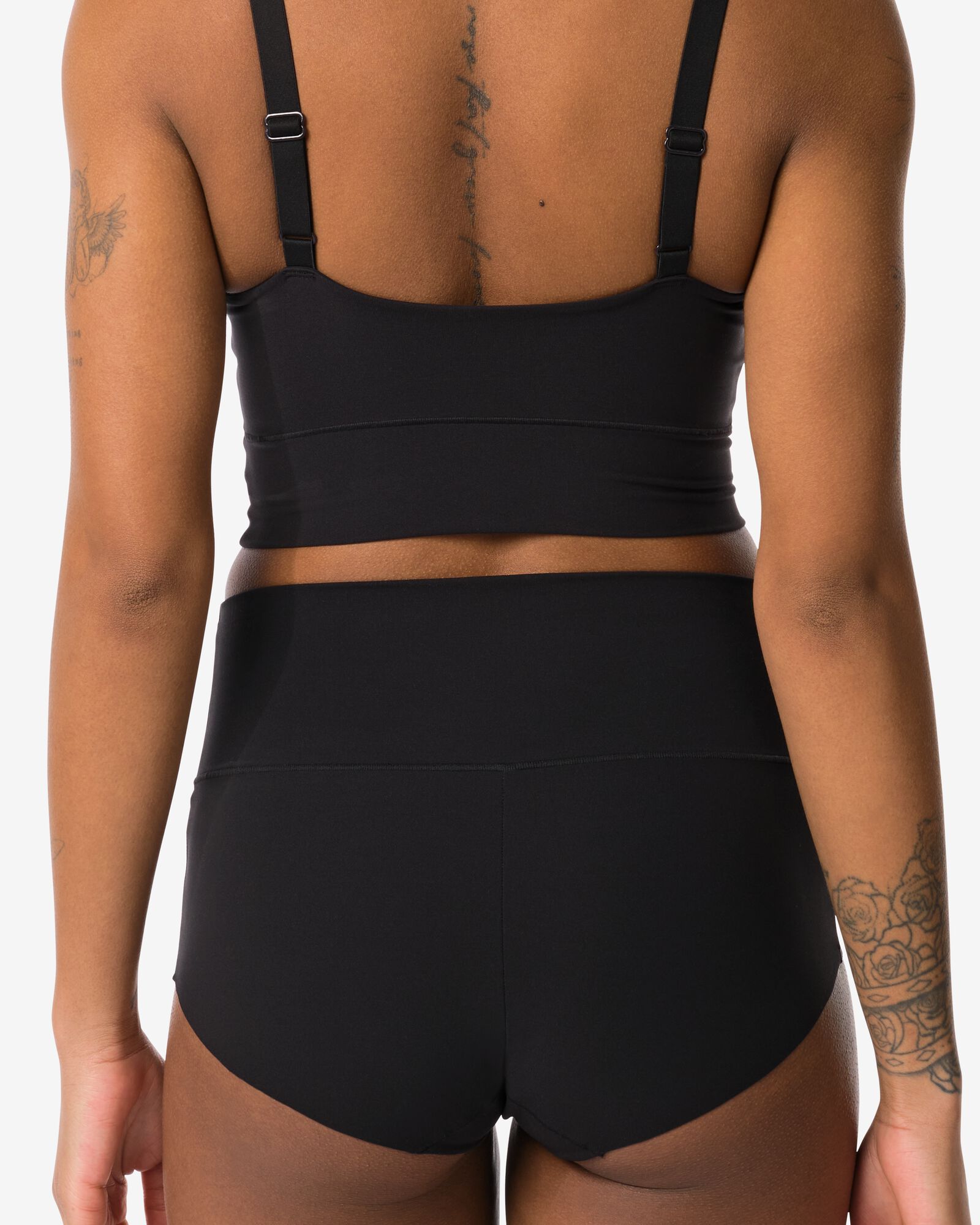 slip taille haute femme lissant noir - 19650303BLACK - HEMA