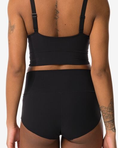slip taille haute femme lissant noir - 19650303BLACK - HEMA