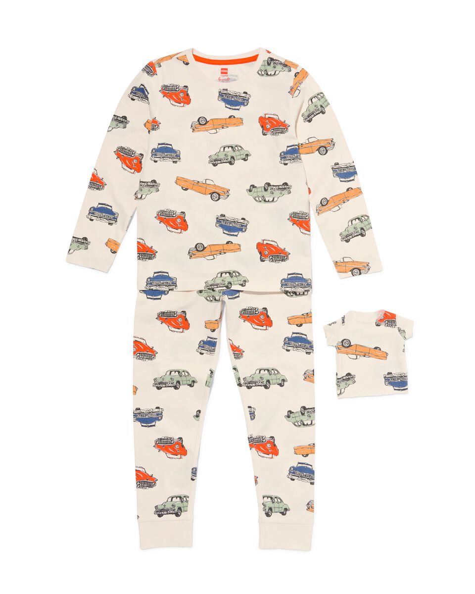 PapoeaNieuwGuinea De Alpen kleuring kinder pyjama auto's met poppennachtshirt - HEMA