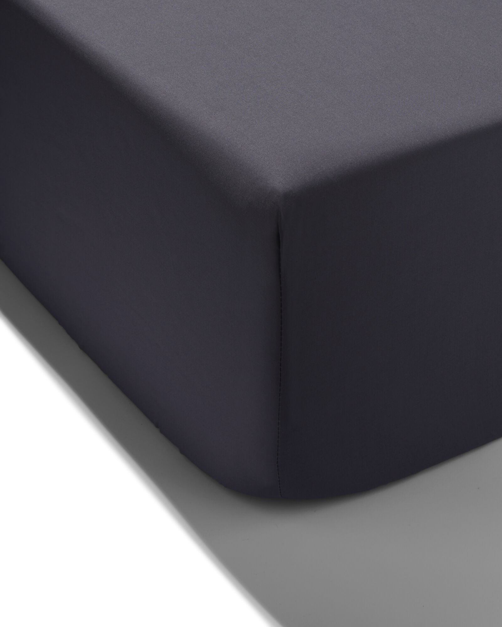 drap-housse percale 180x200 gris fonc&eacute; - 5190086 - HEMA