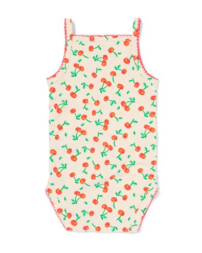 grenouillère en coton extensible cerises rouge - 33367440RED - HEMA