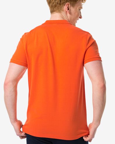 Herren-Poloshirt, Piqué orange XL - 2107483 - HEMA