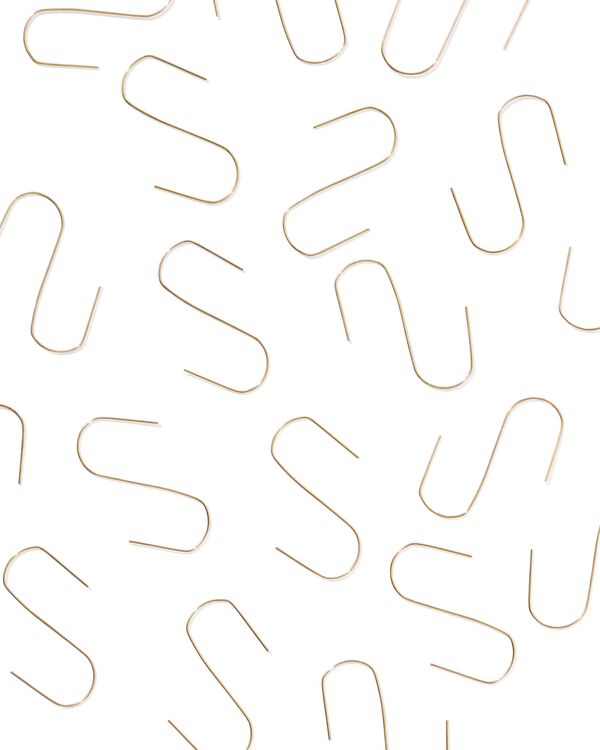 50er-Pack Baumschmuckhaken, golden - 25130152 - HEMA