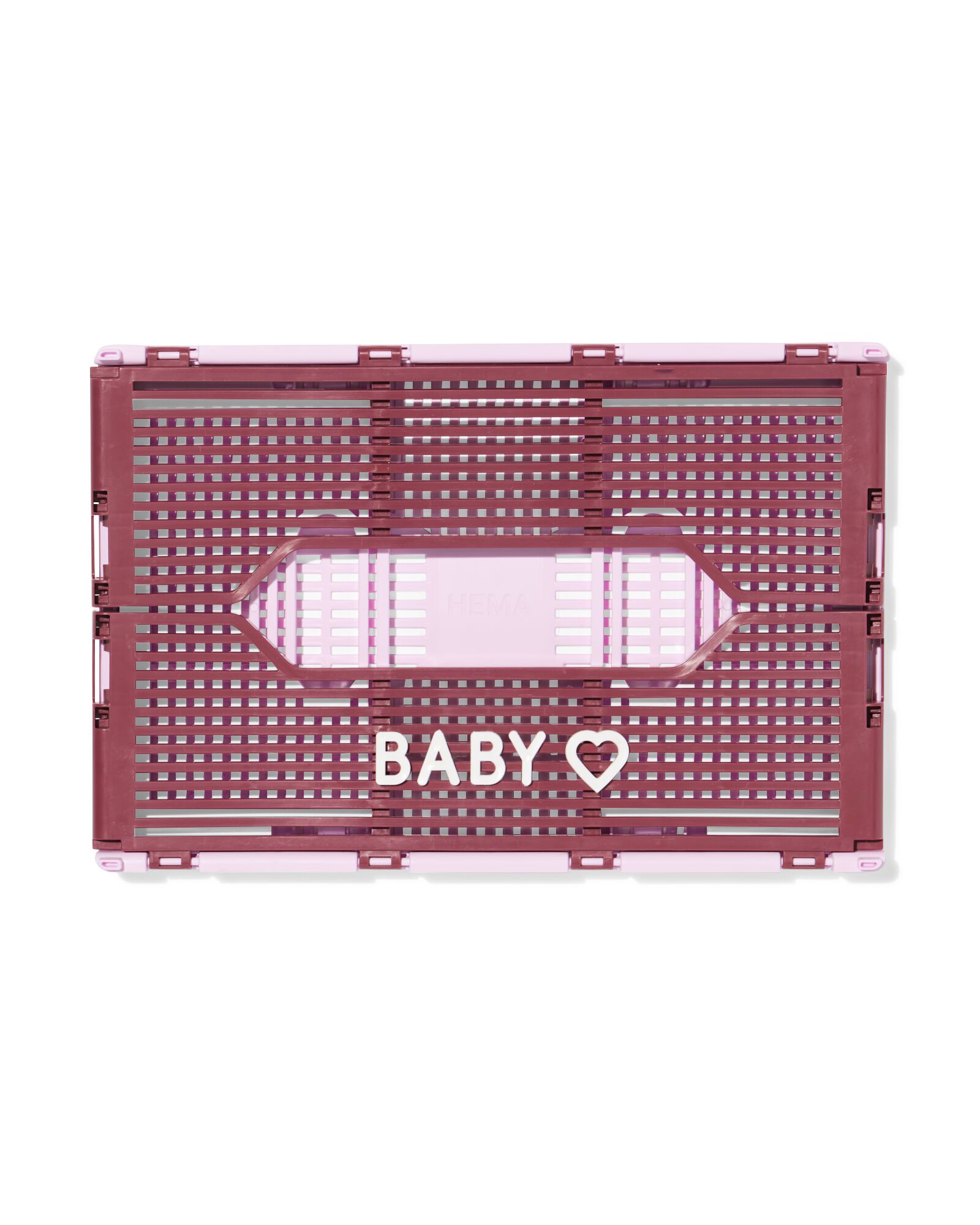 	Klappbox zum Beschriften, recycelt, S, Bordeauxrot bordeauxrot S  20 x 30 x 11,5 - 39810411 - HEMA