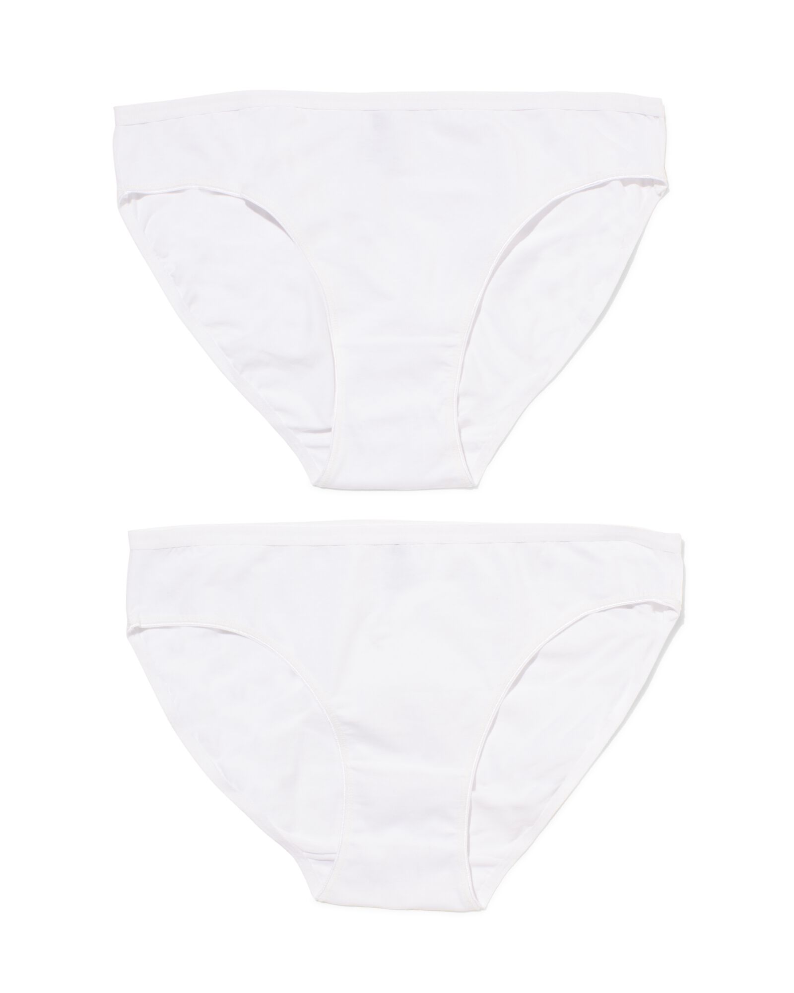 dames slips stretch katoen - 2 stuks wit wit - 1000030277 - HEMA