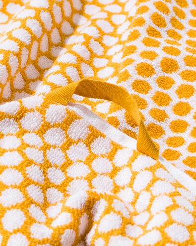 Handtuch - 50x100cm - schwere Qualit&auml;t - ockergelb, Kreise - 5220026 - HEMA