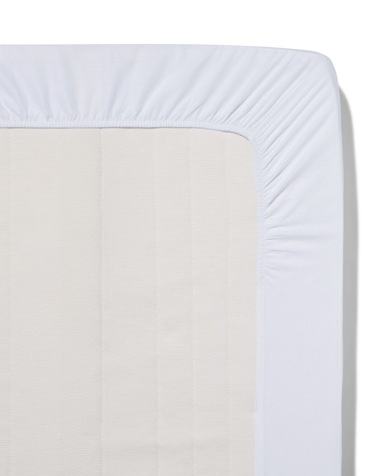 drap-housse coton 80x200 blanc - 5190002 - HEMA