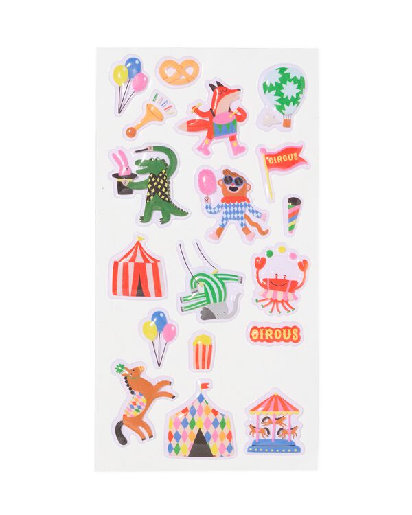 autocollants 3D cirque - 38 pi&egrave;ces - 15900193 - HEMA