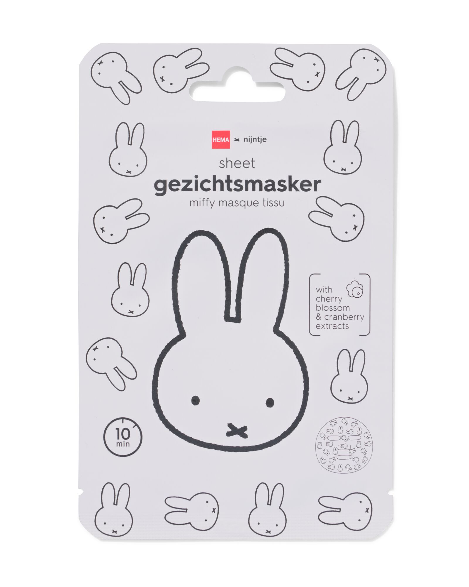 masque tissu Miffy - 60410123 - HEMA