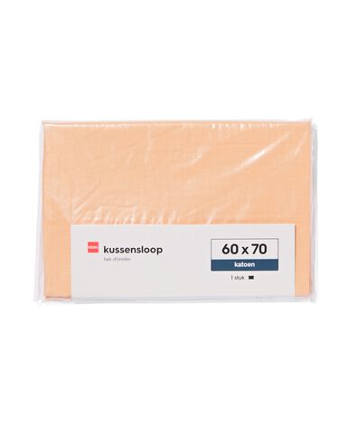 kussensloop 60x70cm zacht katoen perzik - 5130023 - HEMA