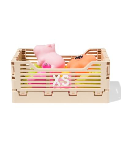 klapkrat letterbord recycled XS beige beige XS  13 x 18 x 8 - 39800025 - HEMA