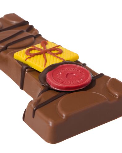 Lettre en chocolat d&eacute;cor&eacute;e &agrave; la main lait L 180g - 24427412 - HEMA