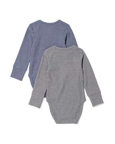 bodies &eacute;volutifs bambou c&ocirc;tel&eacute;s bleu - 33306650BLUE - HEMA