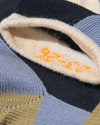 Kinder-Kurzs&ouml;ckchen mit Farbkontrast &ndash; 5 Paar blau blau - 4320865BLUE - HEMA