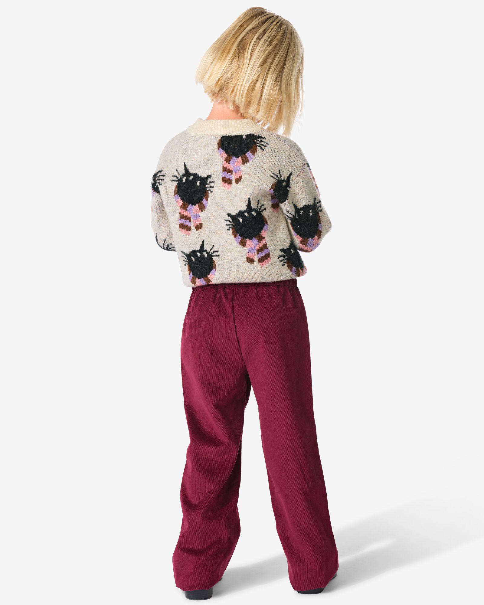 Kinderleggings aus Kord  weinrot weinrot - 30828642WINERED - HEMA