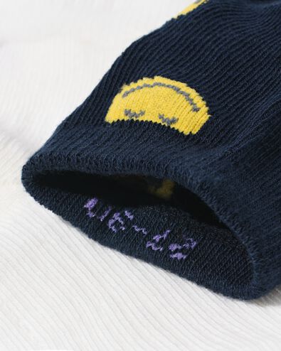 socquettes enfant visages - 5 paires noir - 4311180BLACK - HEMA