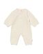 newborn jumpsuit ongebleekt ecru ecru - 33469410ECRU - HEMA