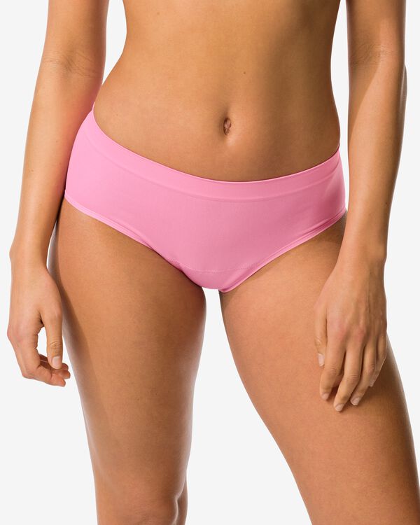 culotte hipster menstruelle sans coutures absorption l&eacute;g&egrave;re rose - 19602605PINK - HEMA