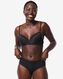 slip brésilien femme micro avec dentelle noir XL - 19640070 - HEMA