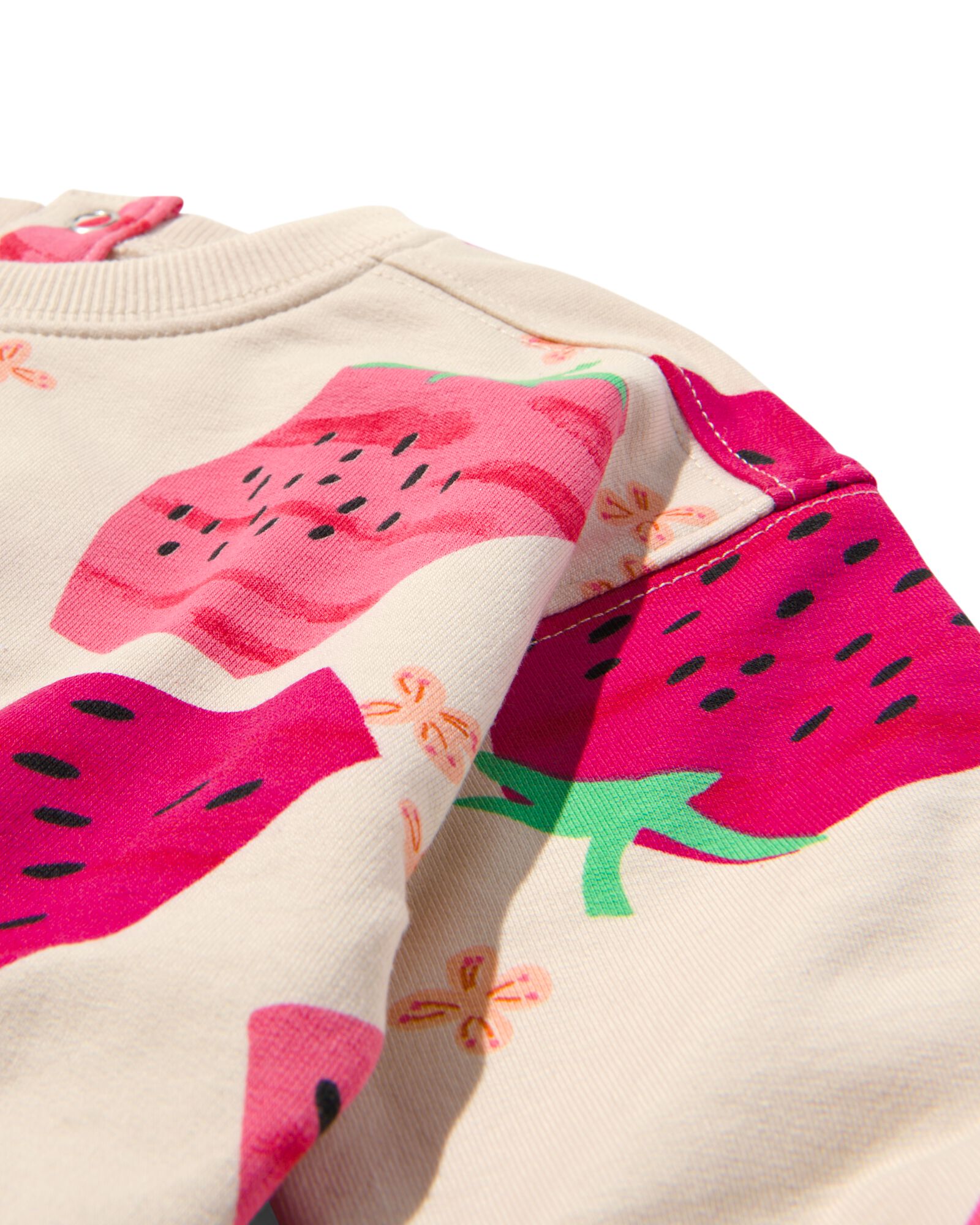 sweat bébé fraises coton écru écru - 33049550ECRU - HEMA